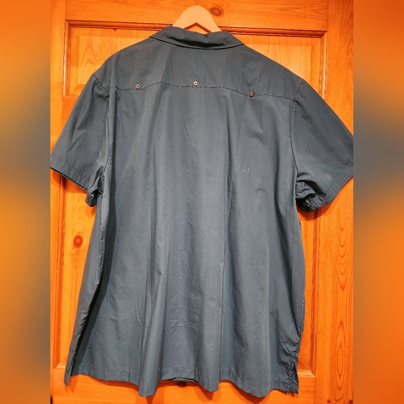 KS Island Men's Embroidery Short Sleeve Button Down Shirt 3XL - Picture 2 of 6